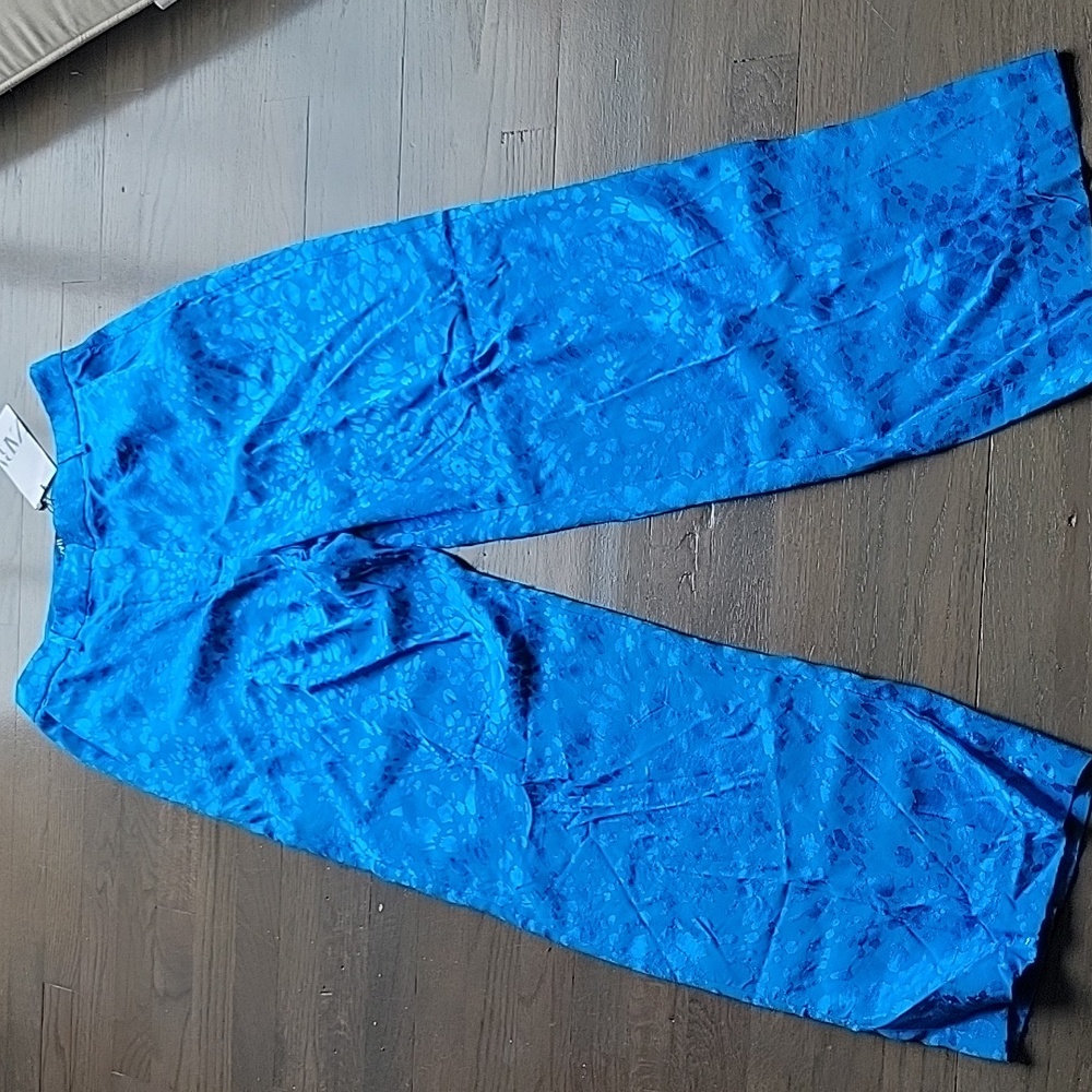 Zara wide leg animal print jacquard pants - Picture 4 of 5